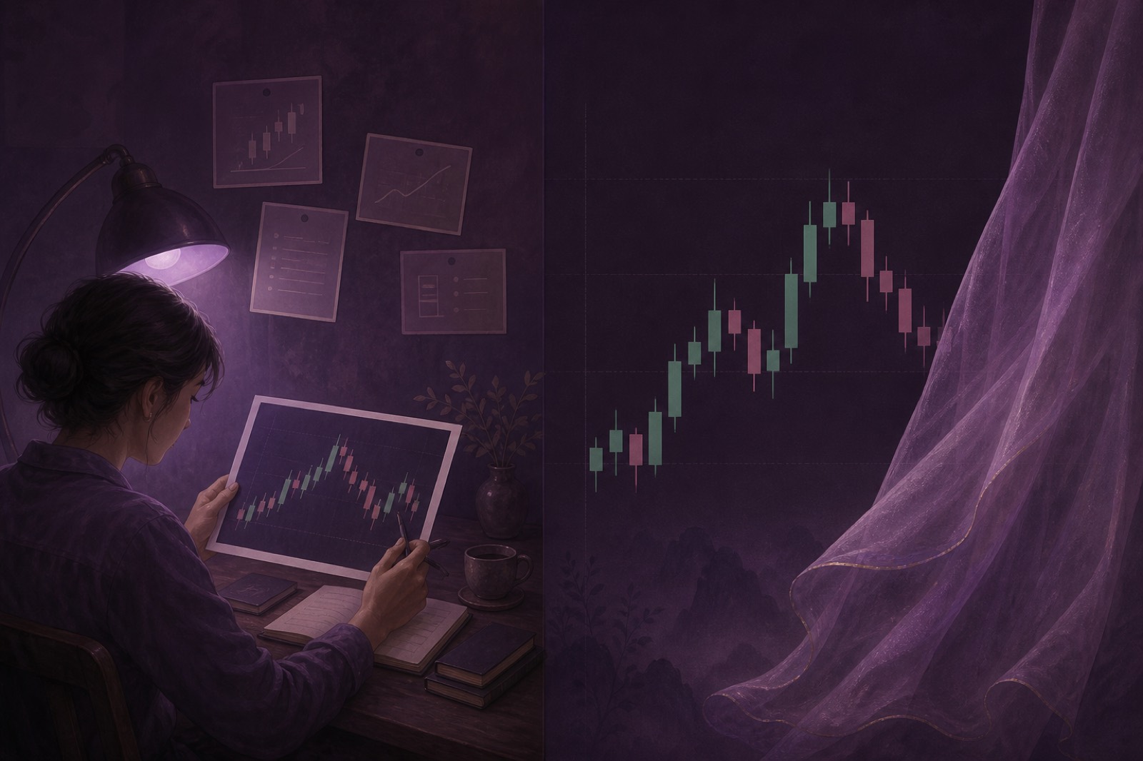Illustration of chart-image analysis and the market page